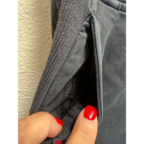 Lululemon Athletica Black Jogger Pants W/ Drawstring Waistband & Ribbed Side Pan - Picture 6 of 7